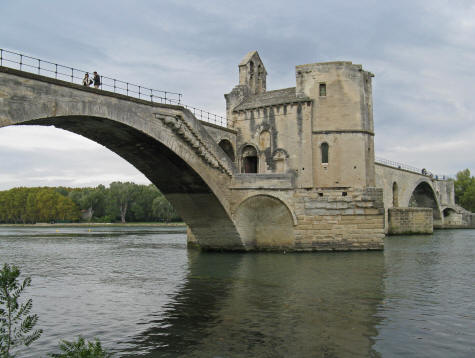Famous Bridge in Avignon, Provence France